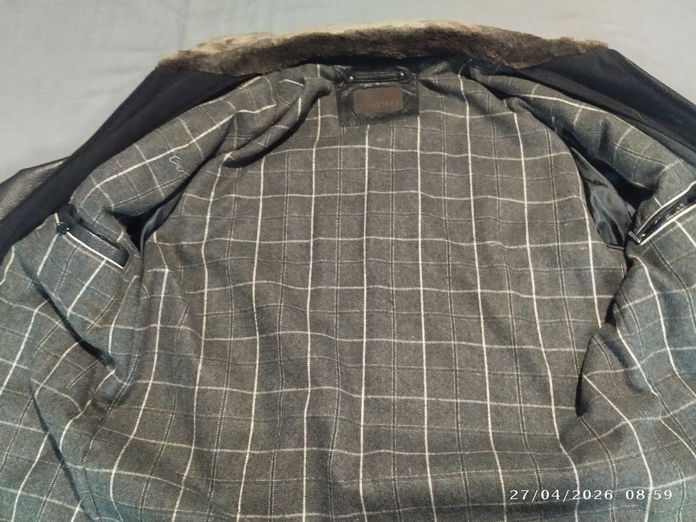 Blouson cuir Noir Marque Meloni-Wallace Vêtements