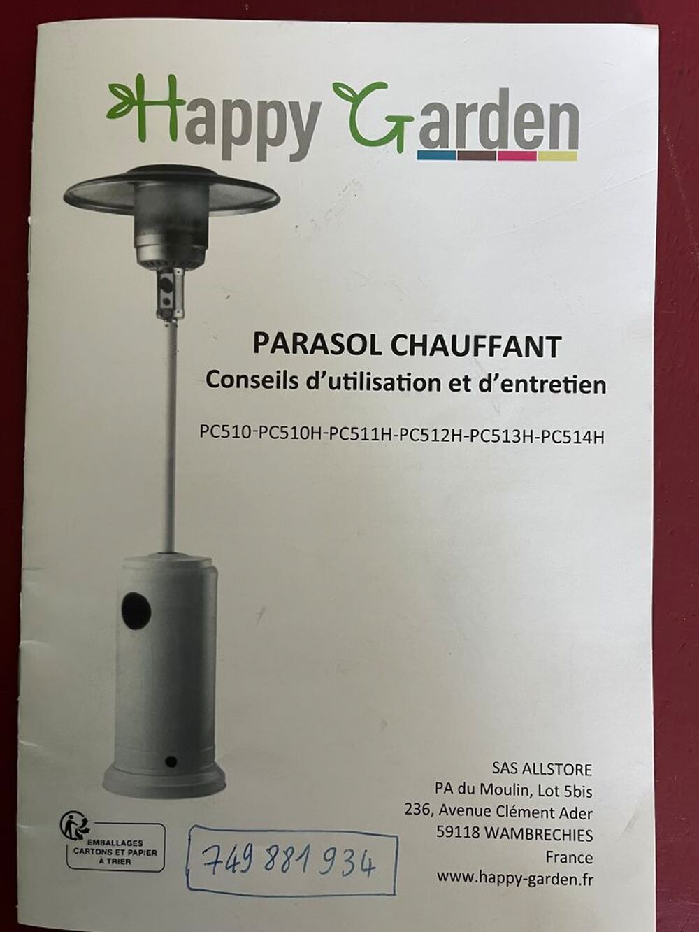 Appareil chauffant de jardin Jardin