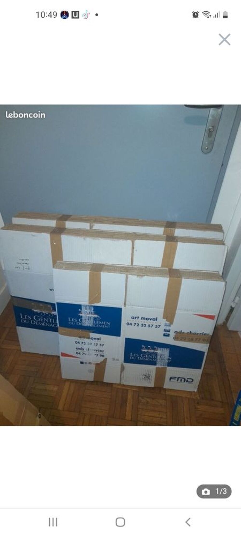 lot de 50 cartons de d&eacute;m&eacute;nagement tbe Bricolage