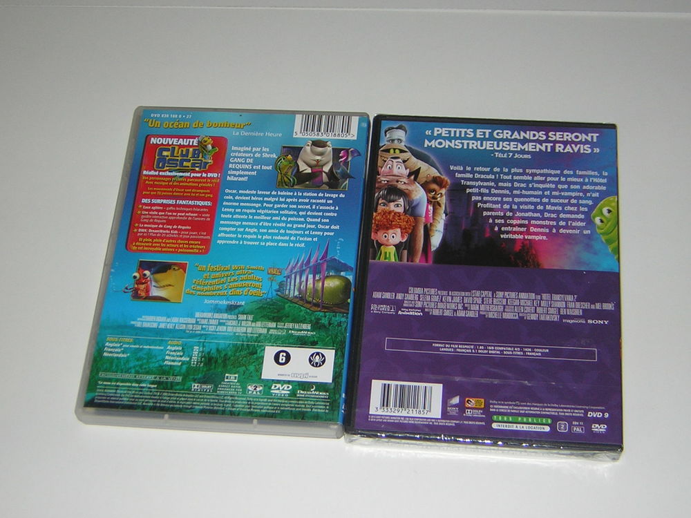 DVD H&Ocirc;TEL TRANSYLVANIE 2 (neuf) +DVD GANG DE REQUINS DVD et blu-ray