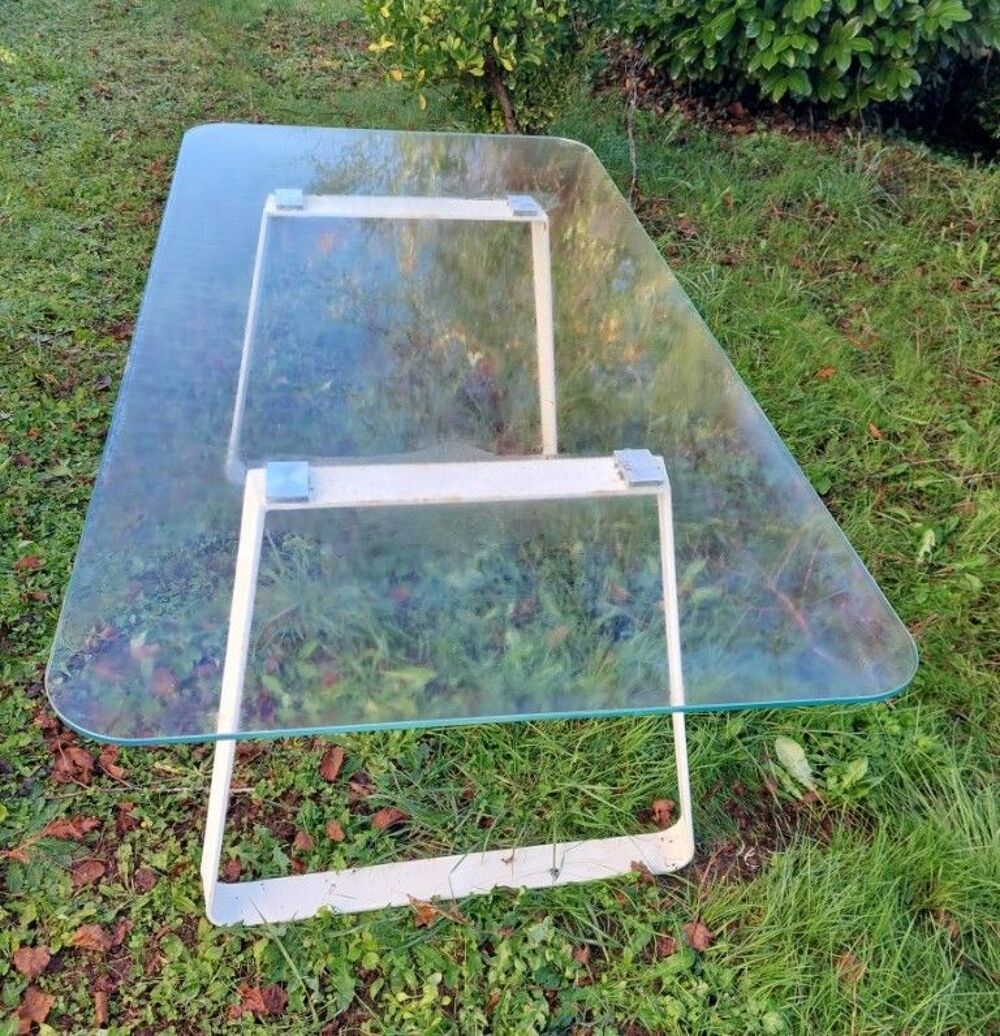 TABLE EN VERRE DESIGN 180cm x 90cm verre10mm - 3 EXEMPLAIRES Meubles