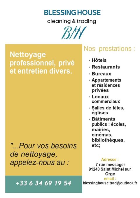 MENAGE  APPARTEMENT AIRBNB AVEC LOCATION DU LINGE & BUREAUX
0 91240 Saint-michel-sur-orge