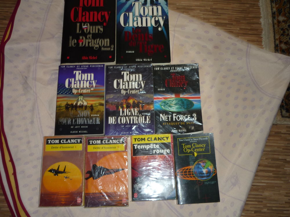 9 ROMANS DE TOM CLANCY Livres et BD