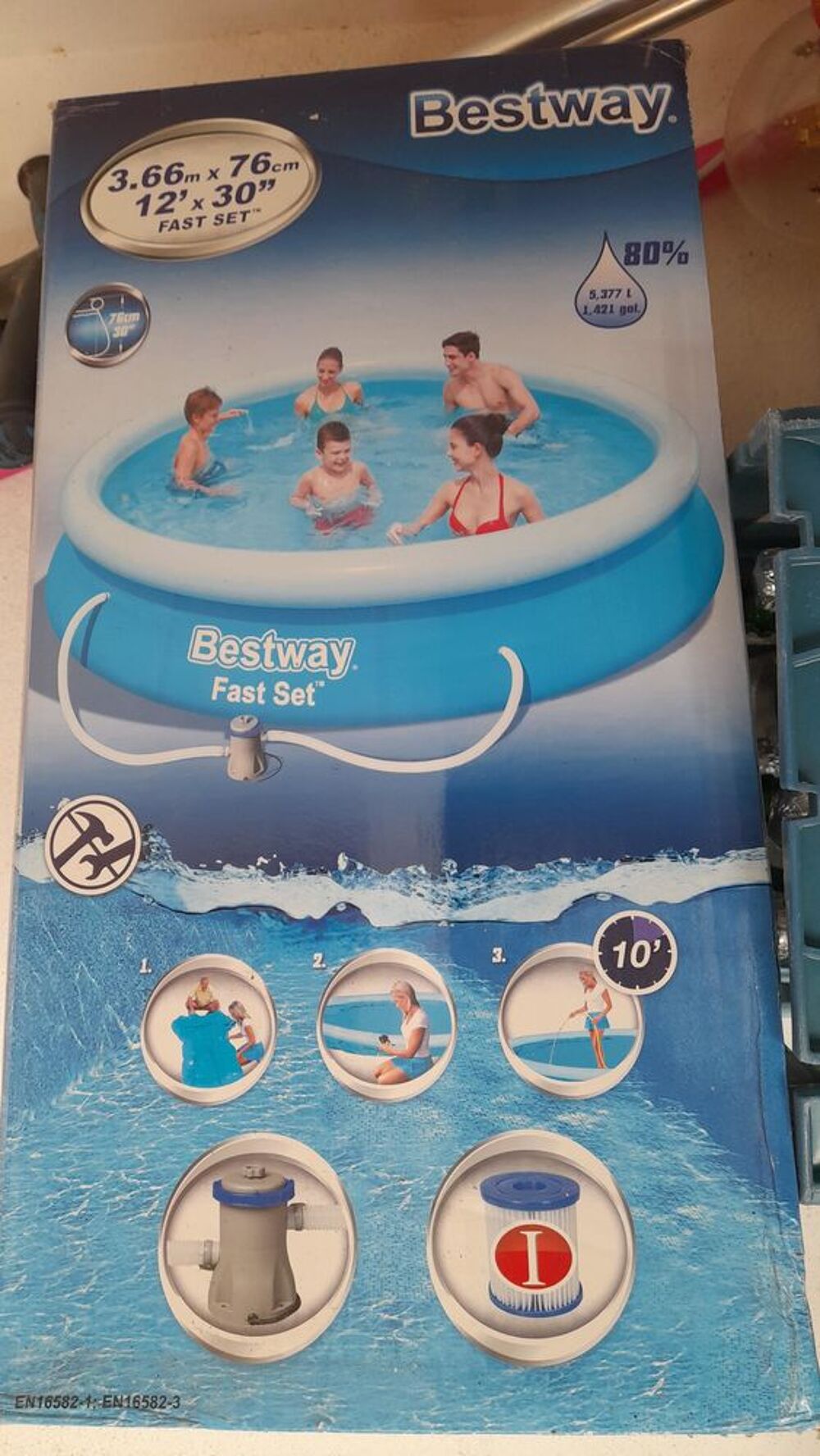 PISCINE HORS SOL BESTWAY RONDE Jardin