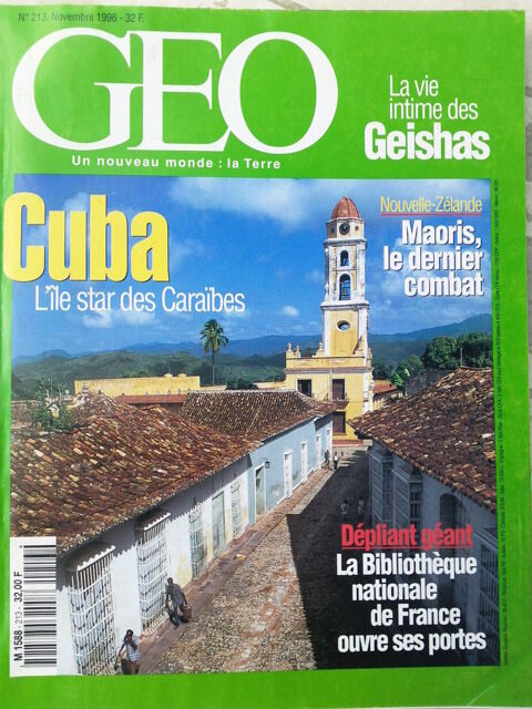 GEO N213 Nov. 96 Cuba l'le star des Carabes 0 Arros-de-Nay (64)