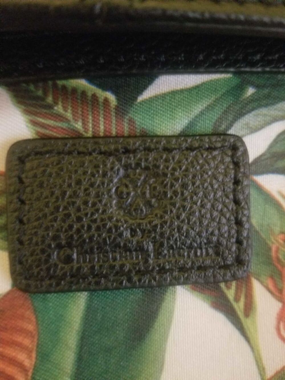 sac cabas cuir noir femme Christian Lacroix Maroquinerie