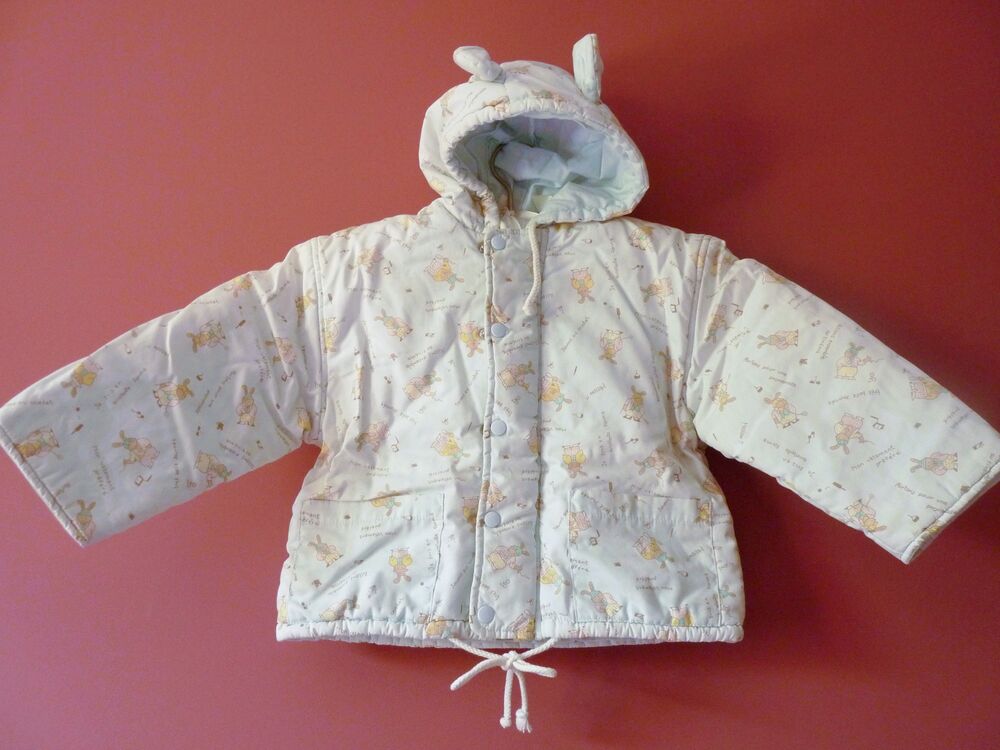 Manteau b&eacute;b&eacute; Fille 18 Mois bleu avec capuche lapin TBE vinta Vêtements enfants