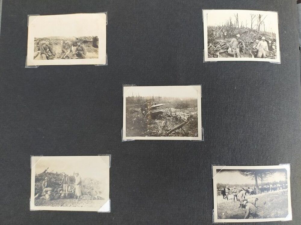 Album Photographie Poilu Artillerie Front Tranch&eacute;e 14-18 WW1 