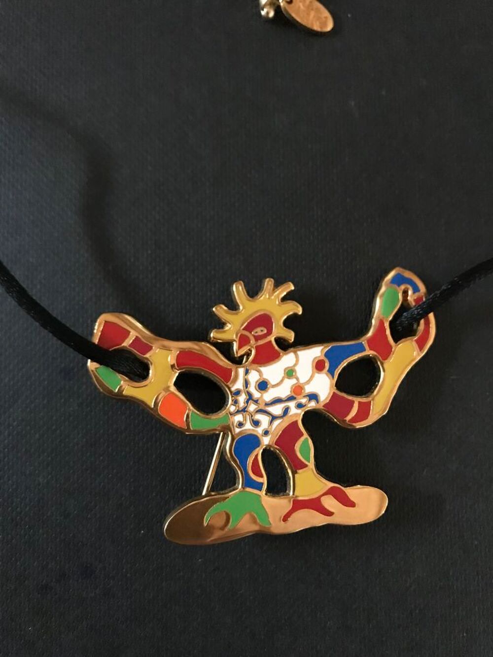 Collier/broche Niki de St phalle &nbsp;oiseau de feu&nbsp; neuf Bijoux et montres