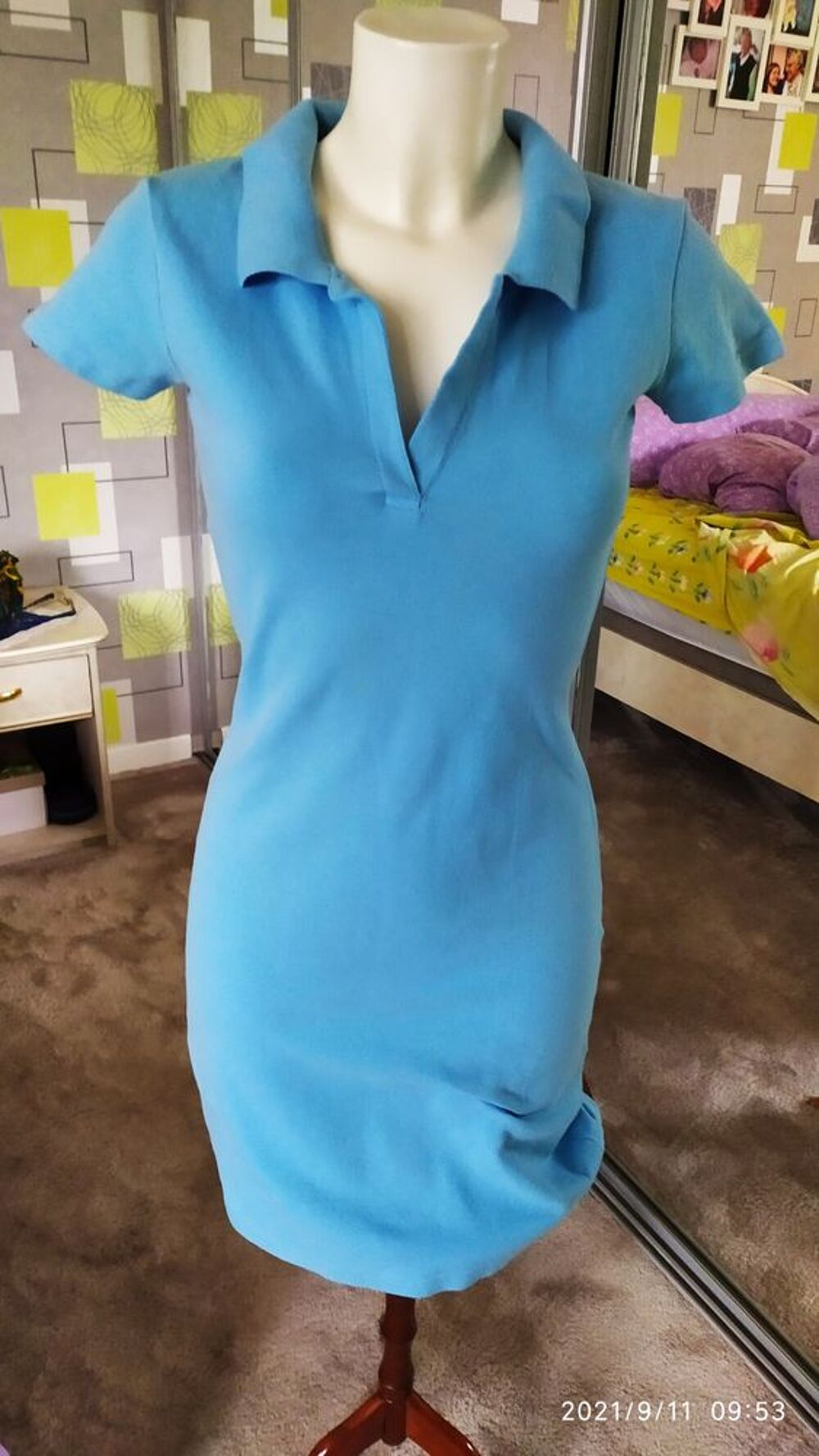 robe polo bleue Vêtements