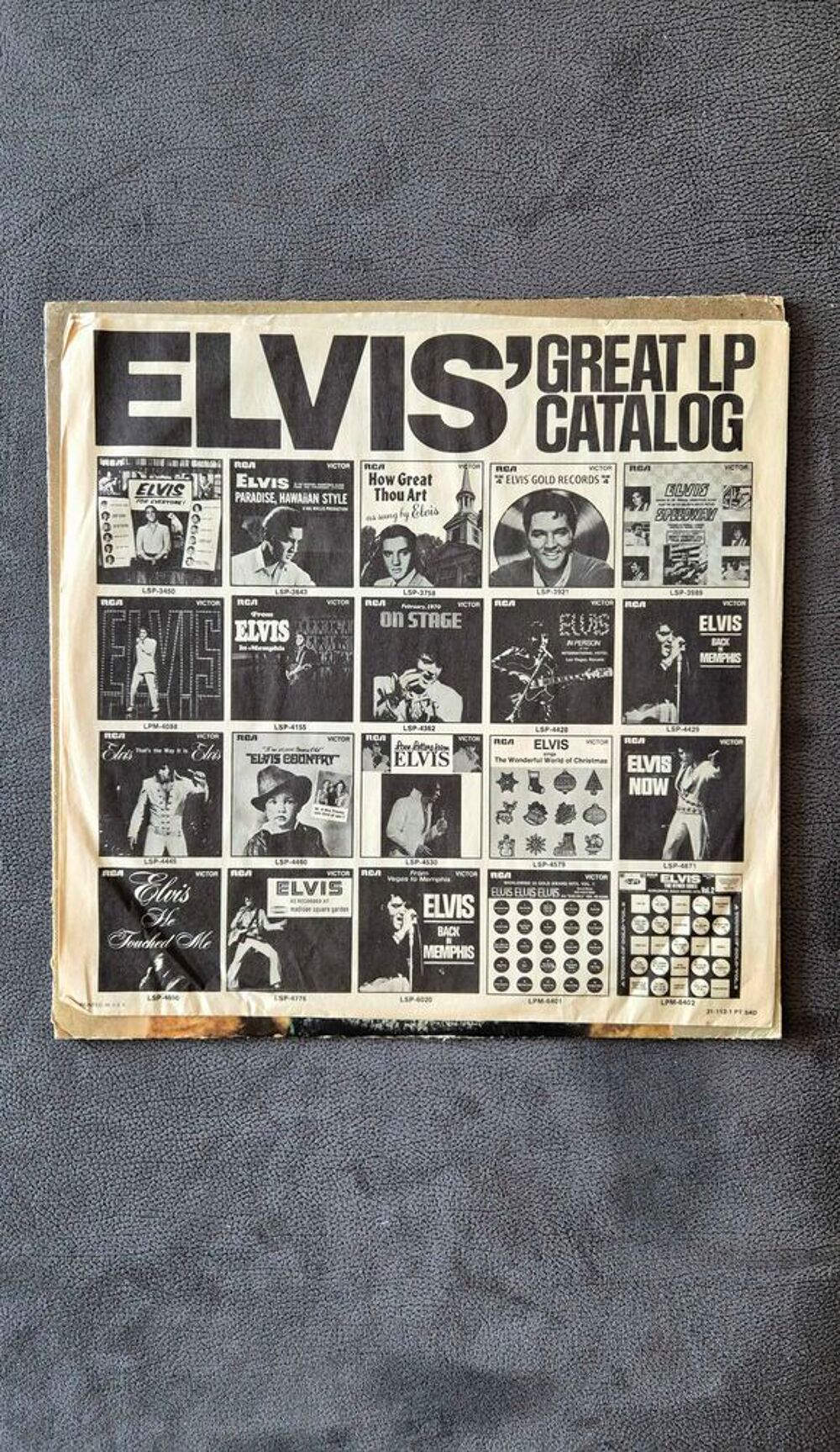 LP 33T import US Elvis Presley "Country" Collector CD et vinyles