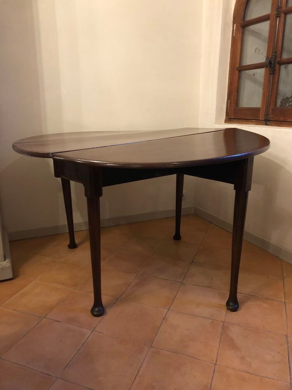 Table anglaise demi-lune en acajou massif 18&egrave;me Meubles