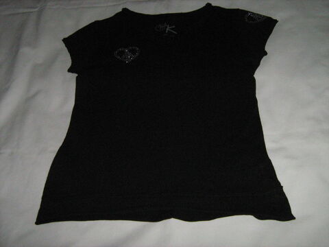 Tee-shirt noir Mlle K 3 Cannes (06)