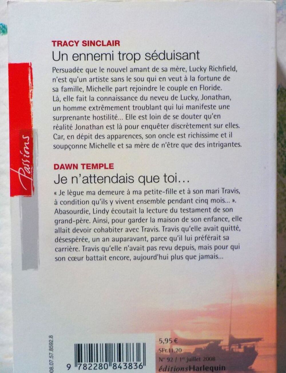 UN ENNEMI TROP SEDUISANT / JE N'ATTENDAIS QUE TOI HARLEQUIN Livres et BD