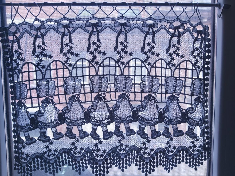 2 rideaux vintage 45x55cm Décoration