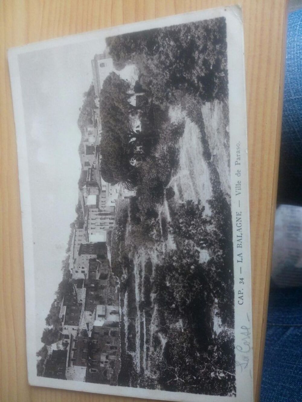 carte postale ancienne de LA BALAGNE CORSE VILLE DE PARASO 