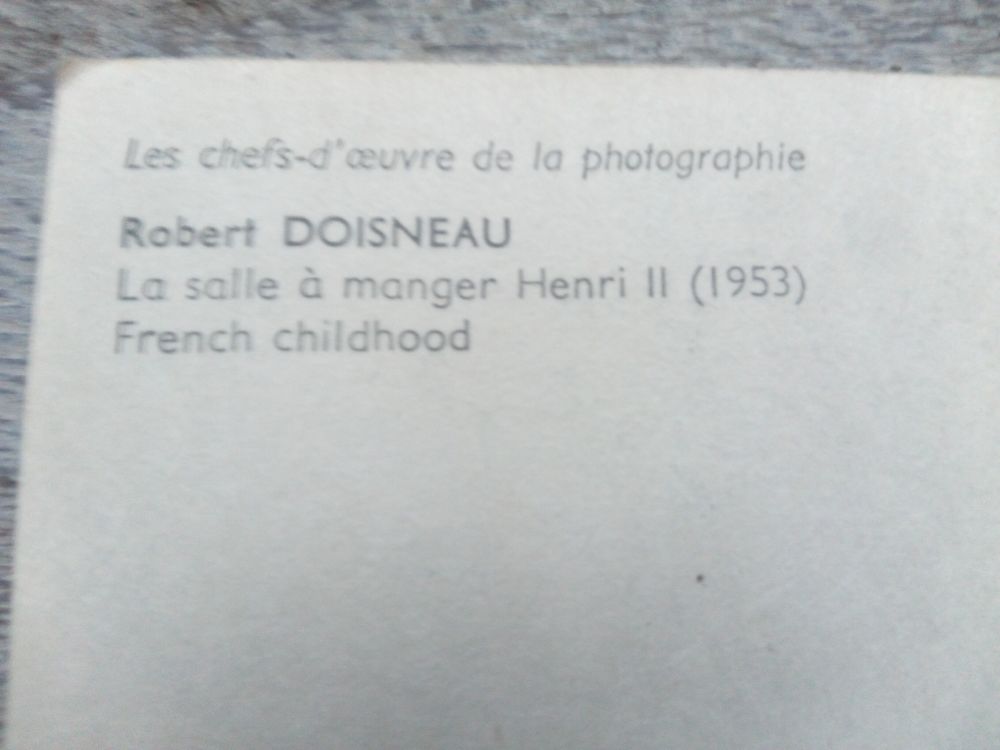 Carte postale Doisneau Robert Photos/Video/TV