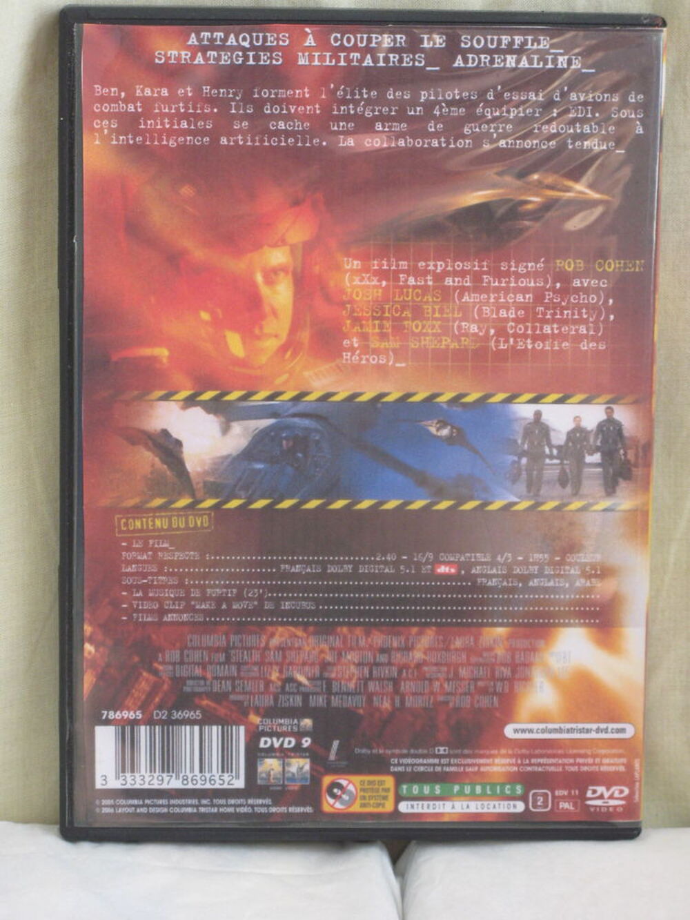 Furtif DVD et blu-ray
