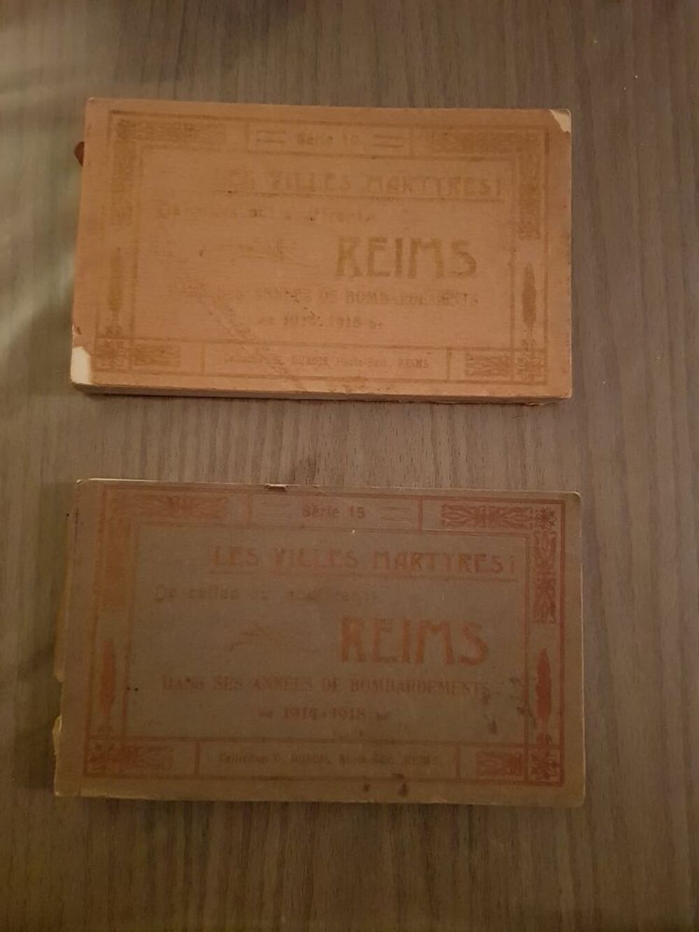 Carnet carte postale les villes martyres reims 1914 1918 