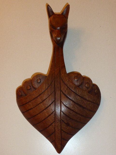 Bateau drakkar dragon mural en bois 15 Rueil-Malmaison (92)