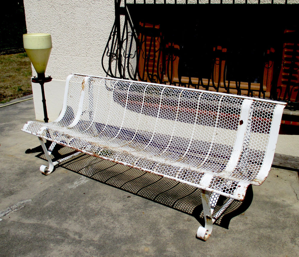 Banc de jardin ancien Malaval Ren&eacute; "Troc souhait&eacute;" Décoration