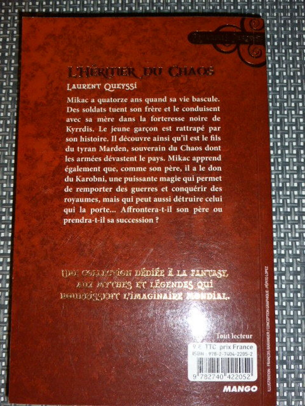 L'h&eacute;ritier du chaos Laurent Queyssi Livres et BD