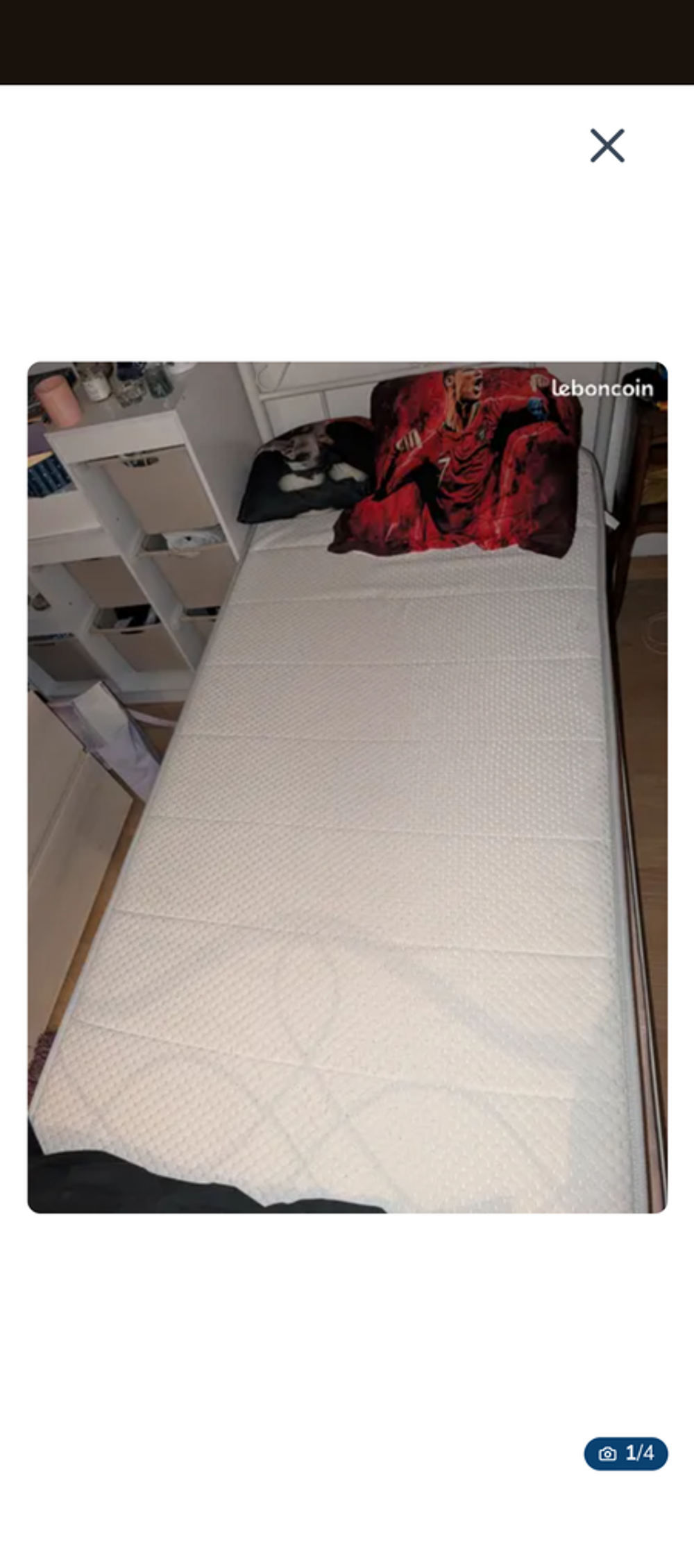 Lit 1 personne sommier + matelas Meubles