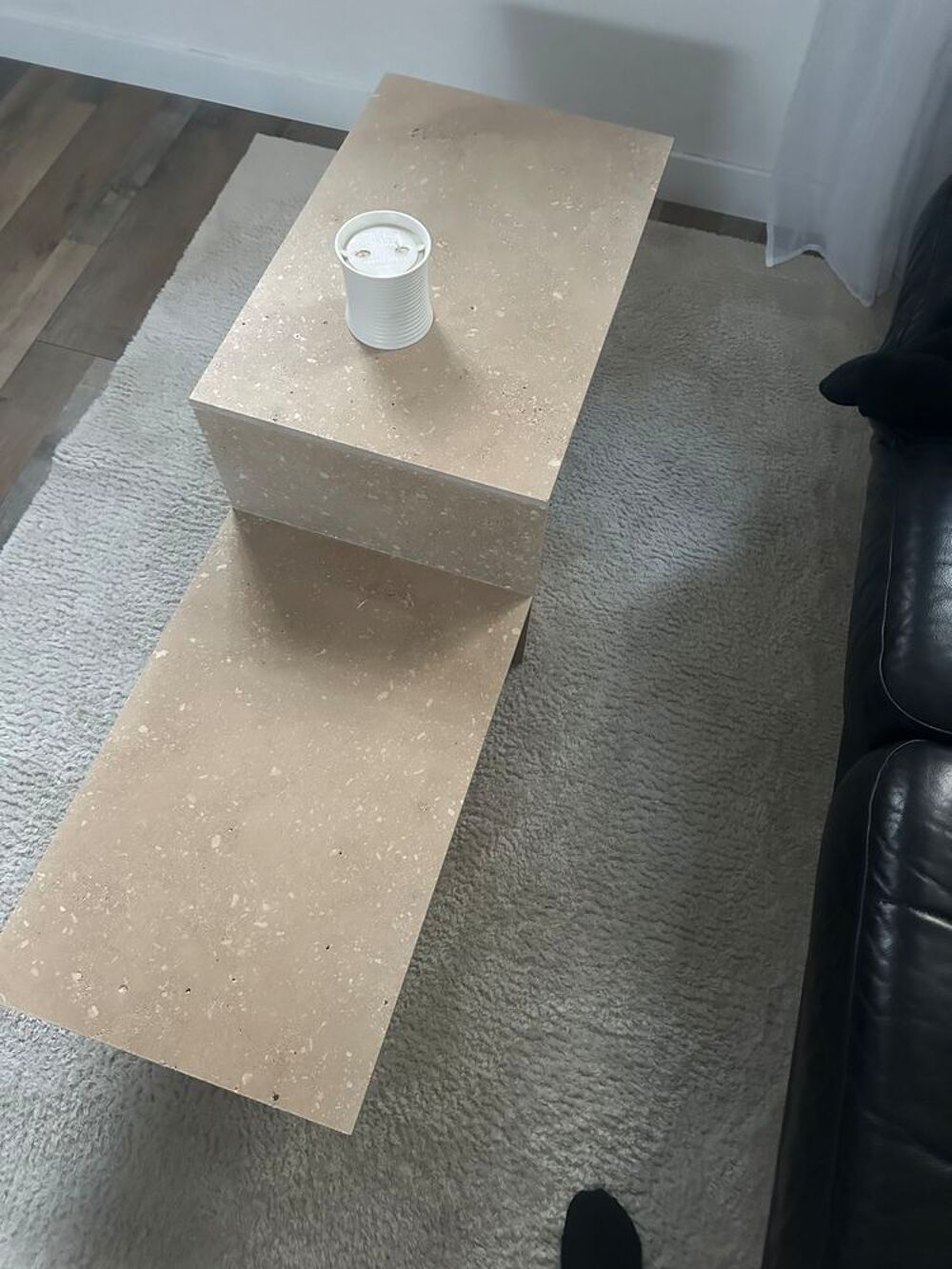 Table basse en travertin Meubles