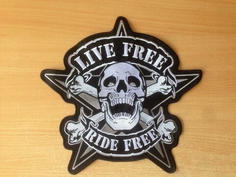 �cusson dorsal xl motard biker harley t�te de mort 30x27 cm 15 Carnon Plage (34)