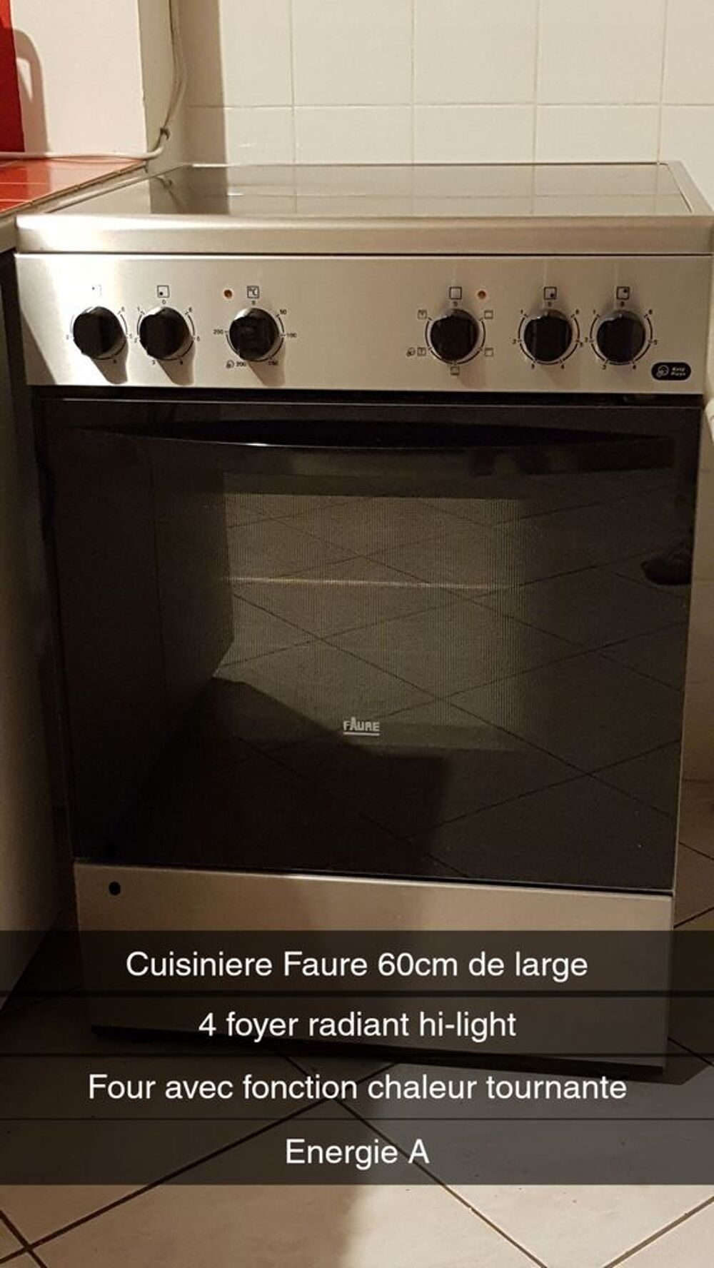 cuisiniere electrique...marque Faure Electroménager