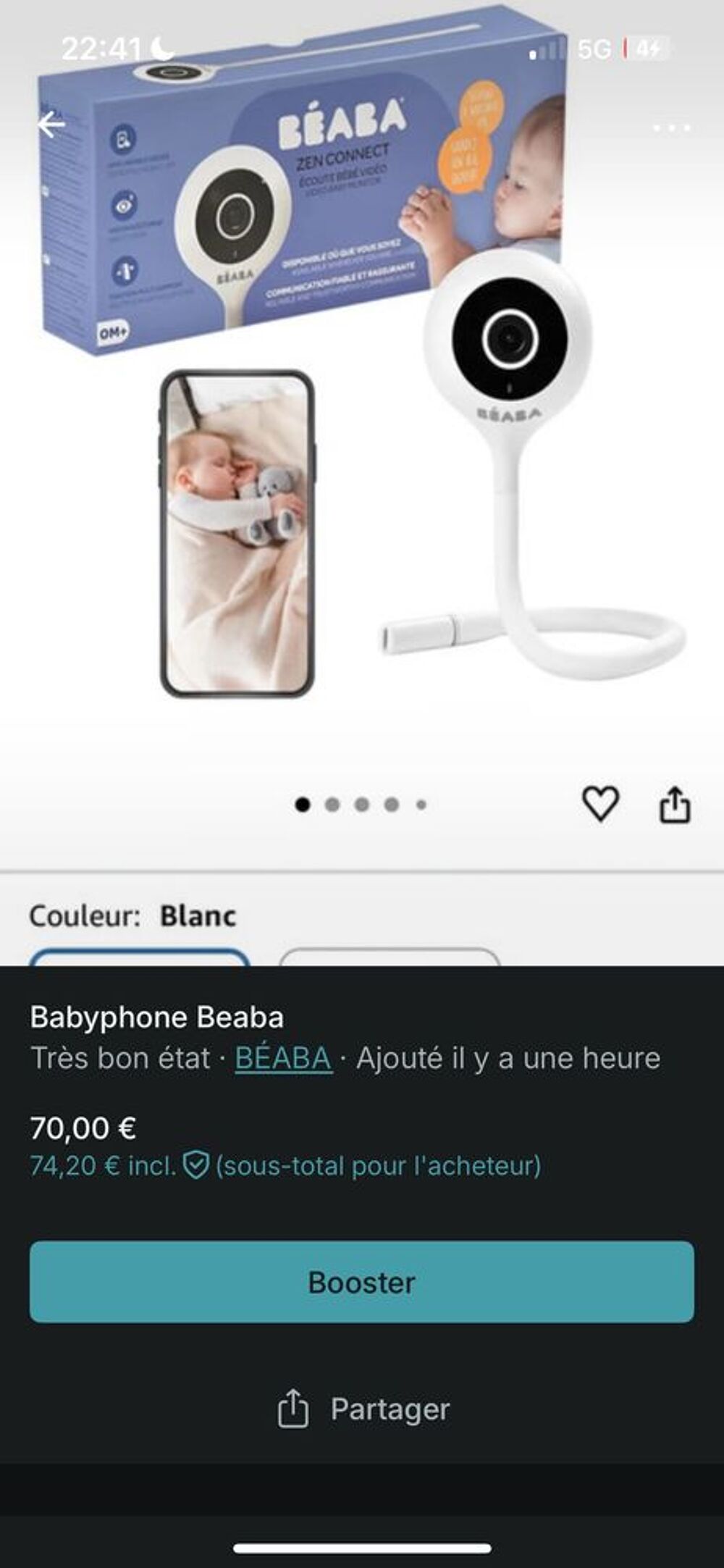 Cam&eacute;ra Beaba Zen Connect Accessoires