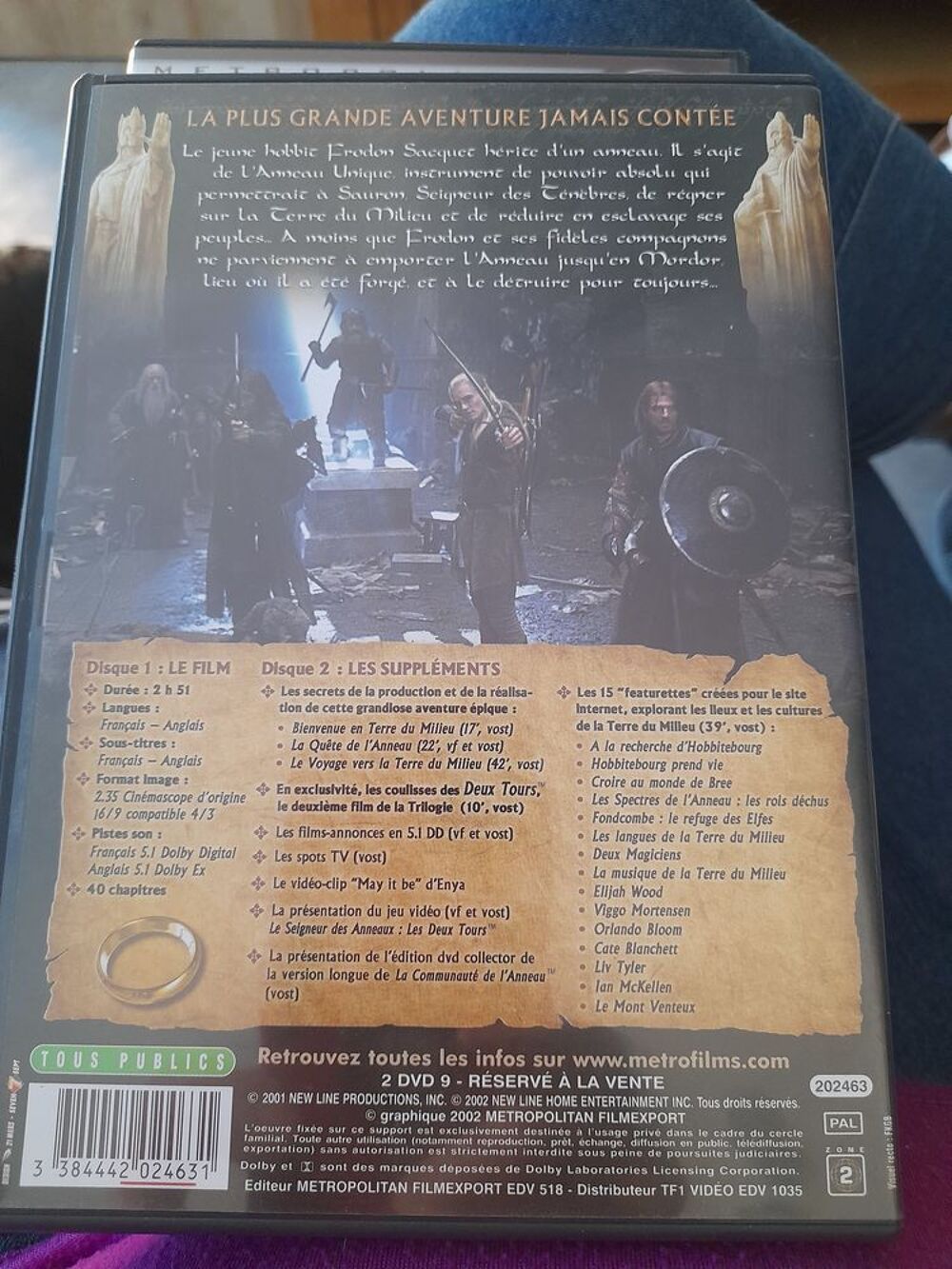 6 Dvd coffrets Le Seigneur des Anneaux DVD et blu-ray