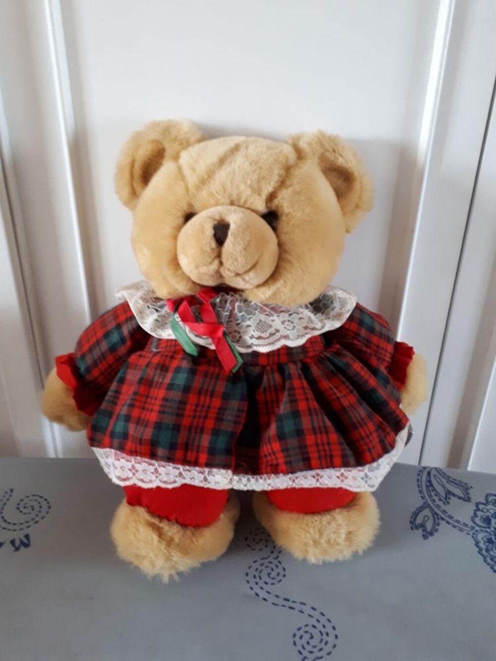 Peluche Ours brun habill&eacute; - EXCELLENT &Eacute;TAT Jeux / jouets