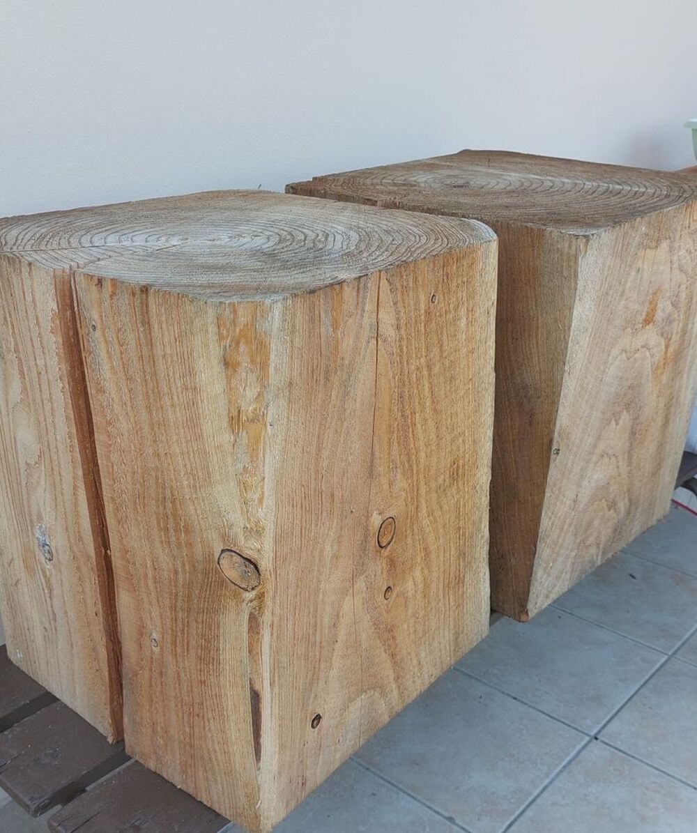 2 blocs bois pour fabriquer table banc et autre Meubles