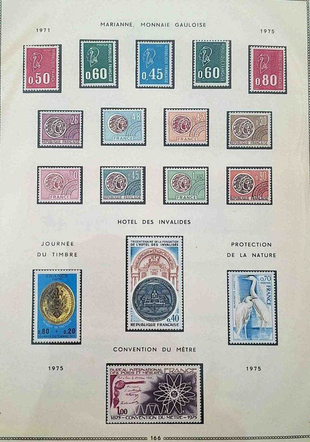 S&eacute;rie de timbres de collection de France F1 