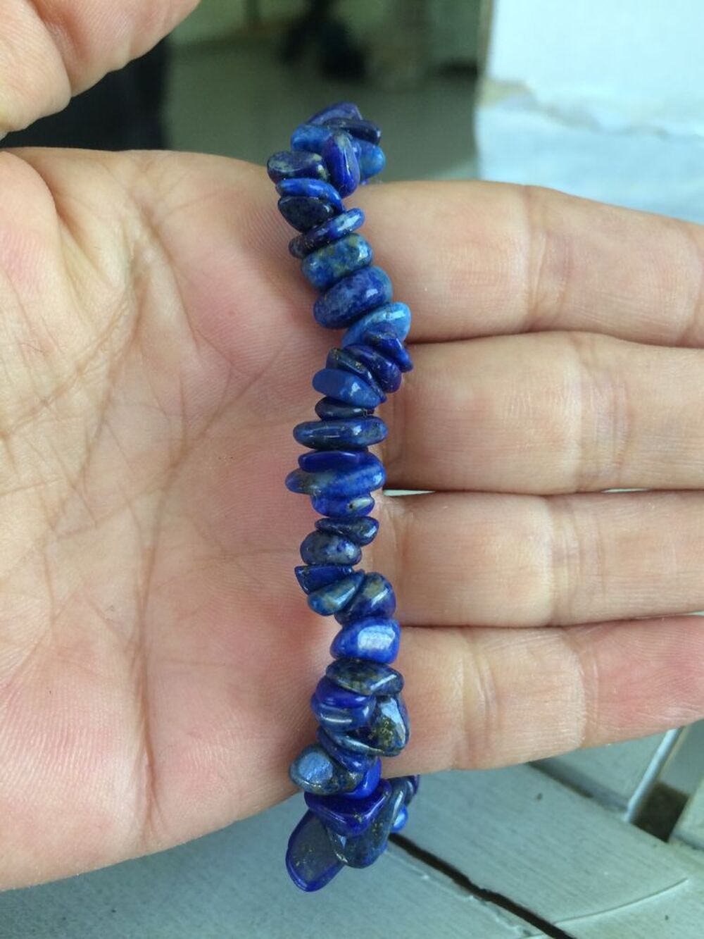 Bracelet chips Lapis Lazuli Bijoux et montres