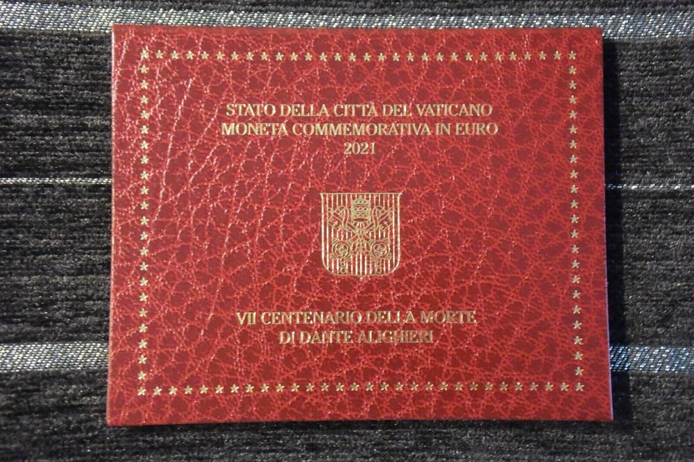 2 euro comm&eacute;morative Vatican 2021 Dante 