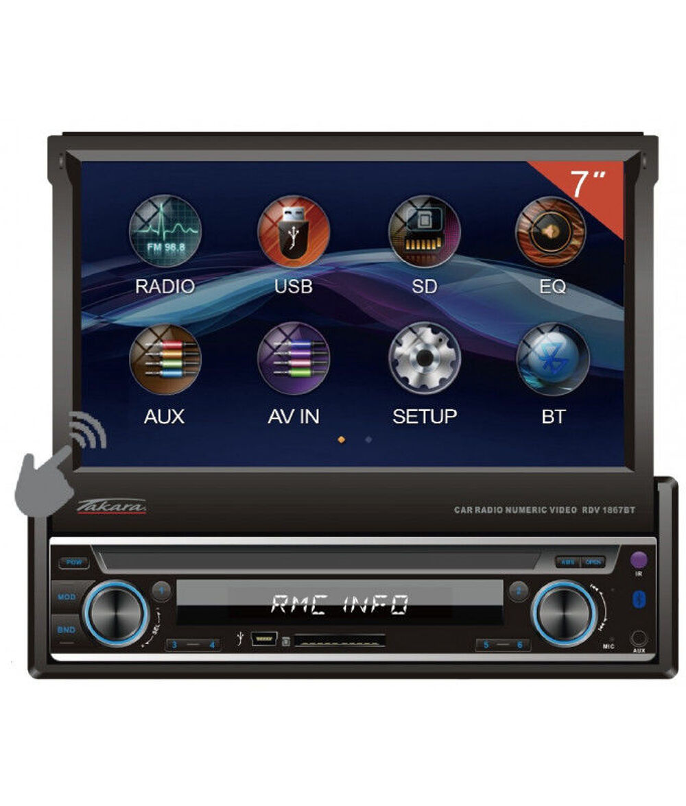 Auto radio takara RDV 1867BT Audio et hifi