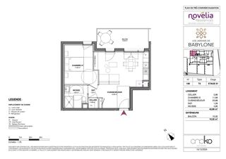  Appartement � vendre 2 pi�ces 42 m�