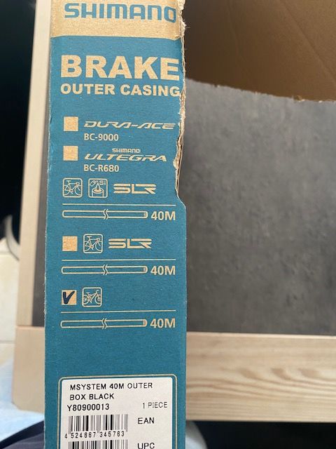 Gaine de c�ble de frein v�lo (40 m�tres) Shimano M System Mions (69)