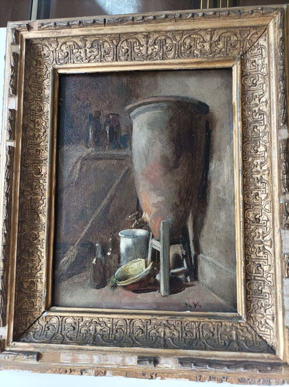 Peinture sign&eacute;e 