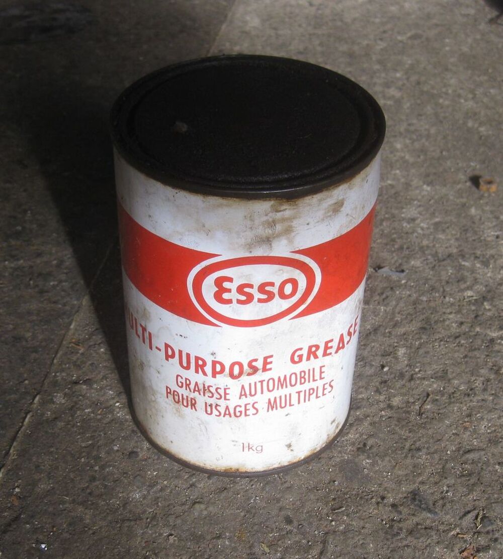 BOITE DE GRAISSE ESSO OIL CAN TIN 