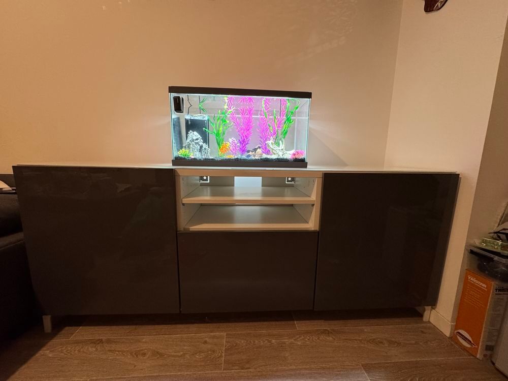 Buffet gris et blanc Meubles