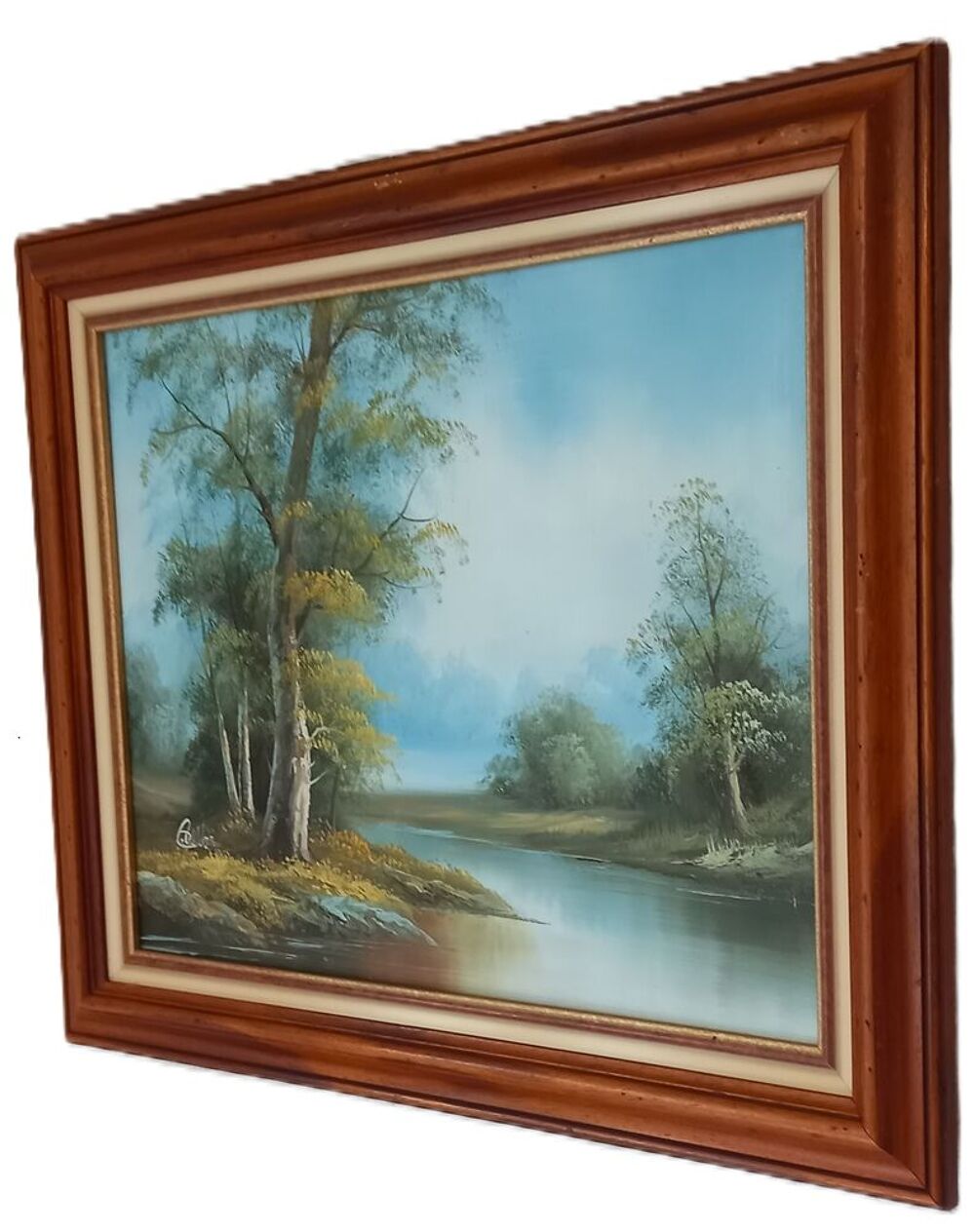 Tableau peinture &agrave; l'huile vintage Décoration
