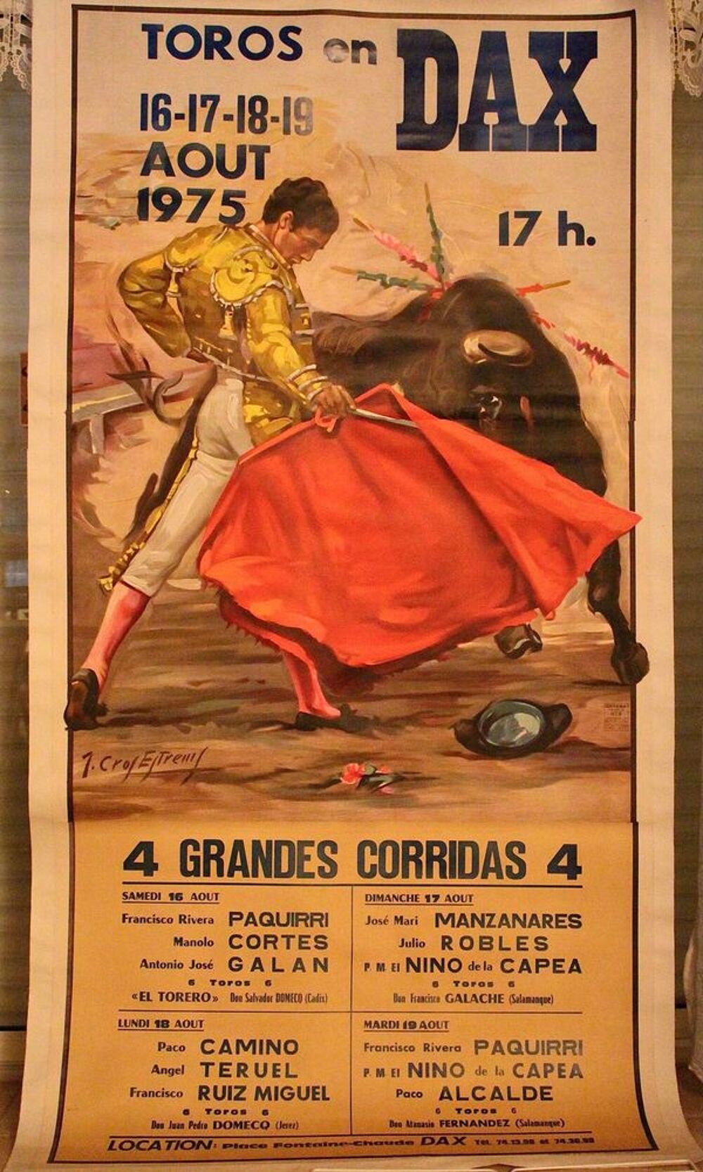 CHOIX IMPORTANT D' AFFICHES DE CORRIDA ET FERIA . 