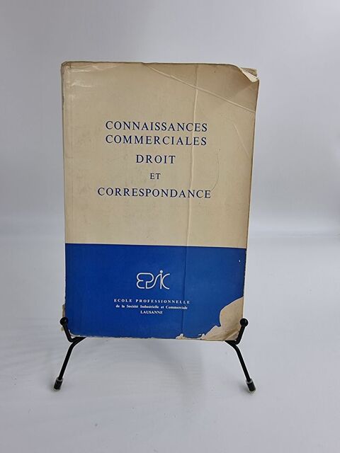 Livre Connaissance Commerciales, Droit et Correspondance 1 Vulbens (74)