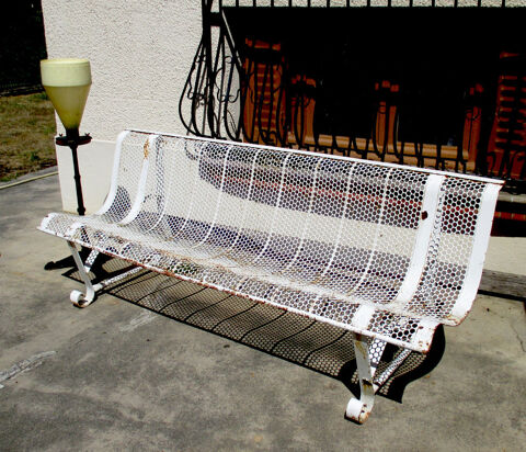 Banc de jardin ancien  Malaval René  Troc souhaité  0 Cazères (31)