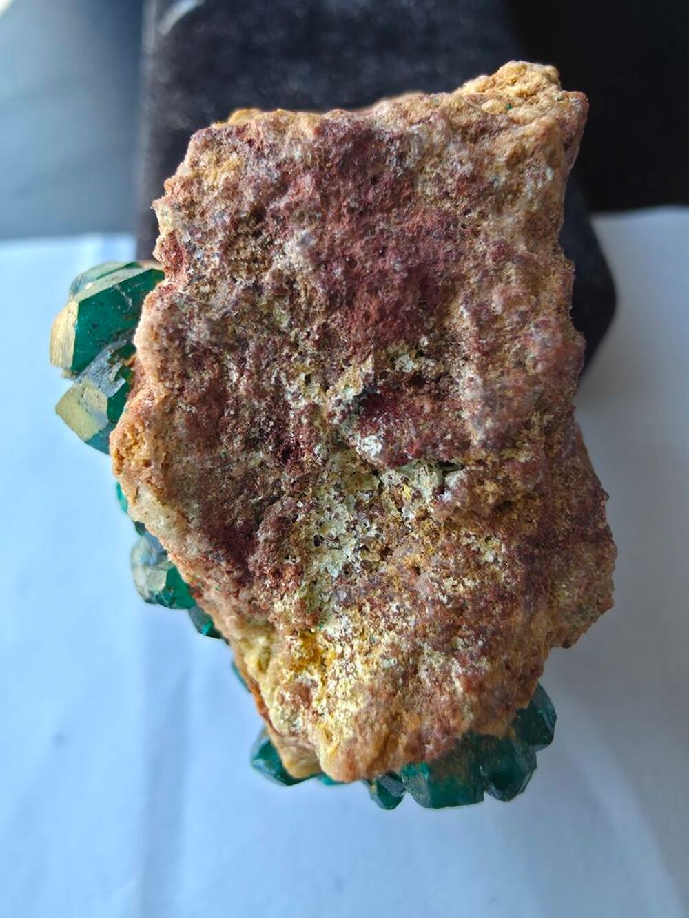 Magnifique Dioptase Brute sur Matrice-Katanga, RDC 
