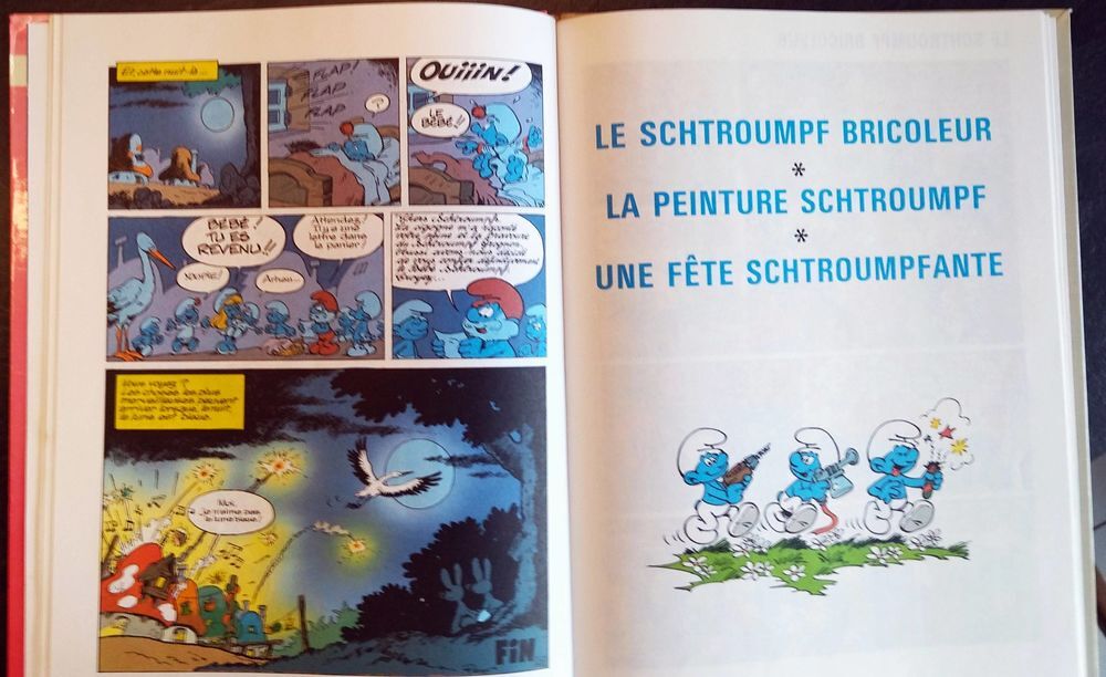 BD Schtroumpf, 4 aventures Livres et BD