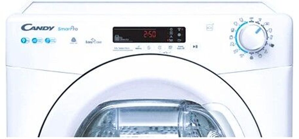 S&egrave;che-Linge POMPE &agrave; CHALEUR Candy CSOE H9A2DE-S Electroménager
